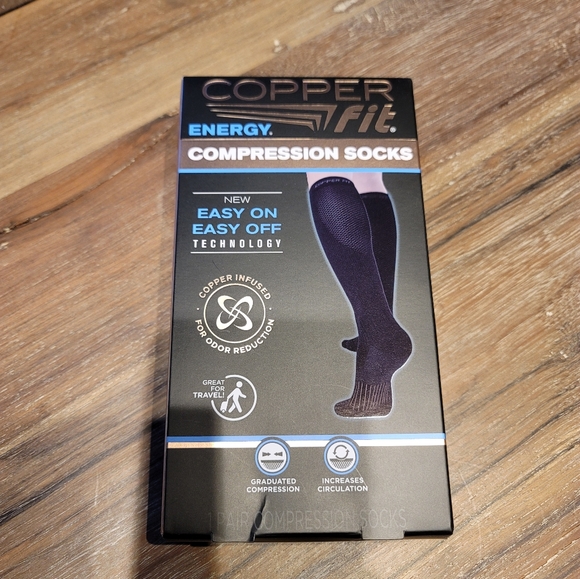 copper fit Accessories Copper Fit Compression Socks Nwt Nib Copper